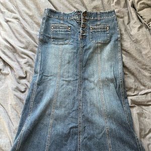 GAP long denim skirt